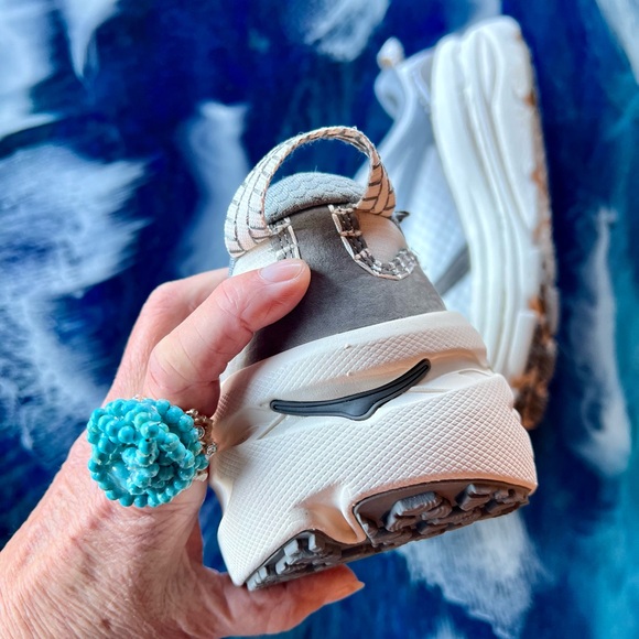 NEW HOKA U Bondi B3LS Running Shoes Alabaster/Astroid W 11.5 M 10.5 ALL GENDER - Picture 11 of 16